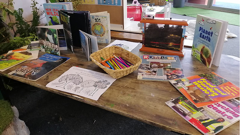 Conservation Week displays at Lollipops Papamoa Daycare
