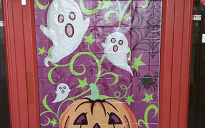 Poster celebrating Halloween at Lollipops Papamoa childcare
